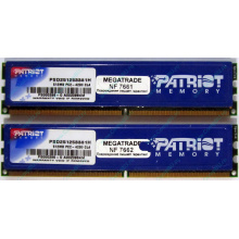 Память 1Gb (2x512Mb) DDR2 Patriot PSD251253381H pc4200 533MHz (Нижневартовск)