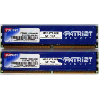 Память 1Gb (2x512Mb) DDR2 Patriot PSD251253381H pc4200 533MHz (Нижневартовск)