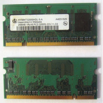 Модуль памяти для ноутбуков 256MB DDR2 SODIMM PC3200 (Нижневартовск)